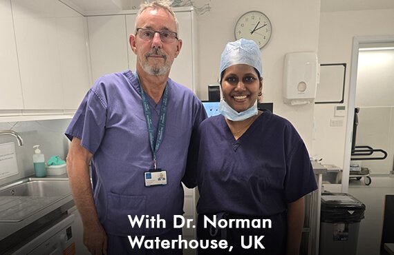 With Dr Norman Waterhouse UK - Dr Meghana Bagalkotkar - Plastic Surgeon in India With Dr Norman Waterhouse UK - Dr Meghana Bagalkotkar - Plastic Surgeon in India